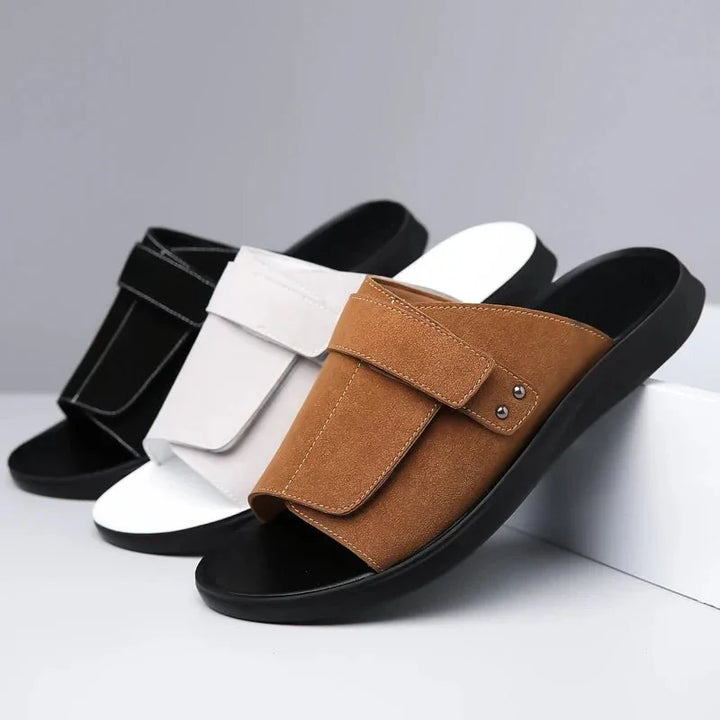 Eliana | Stylish Adjustable Strap Comfort Slides For Men