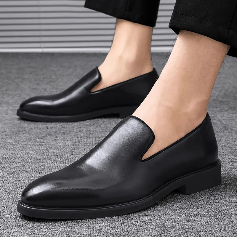 Zoe | Sleek Genuine Leather Slip-On Loafers For Men
