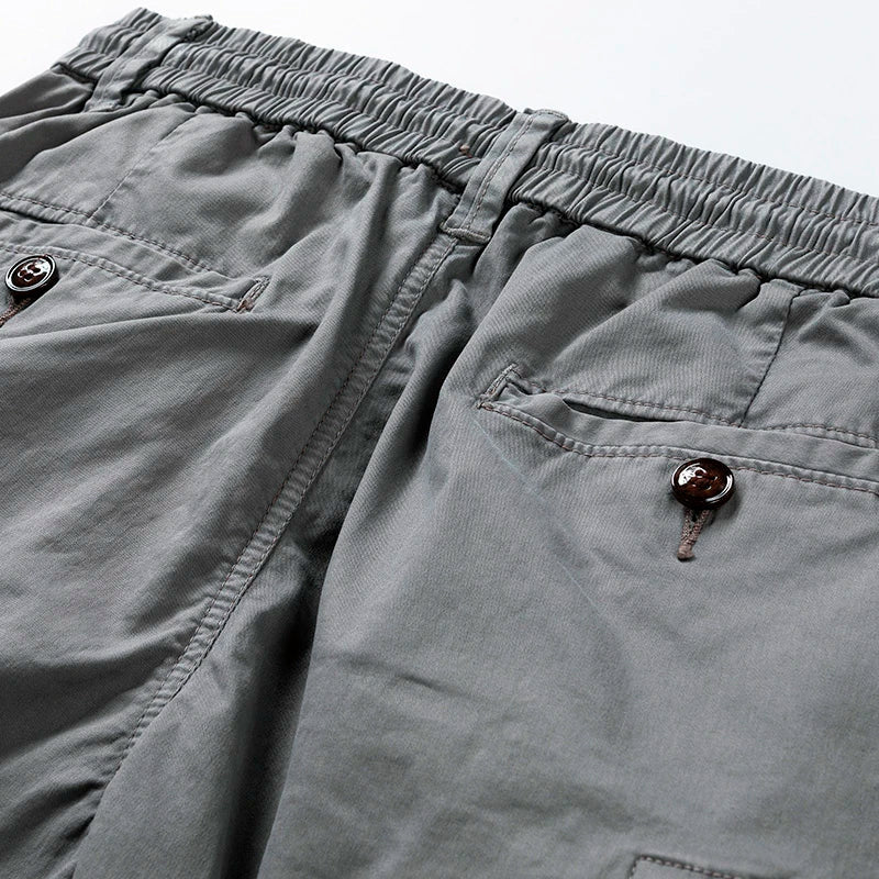 Emma | Stylish Multi-Pocket Cargo Shorts With Belt