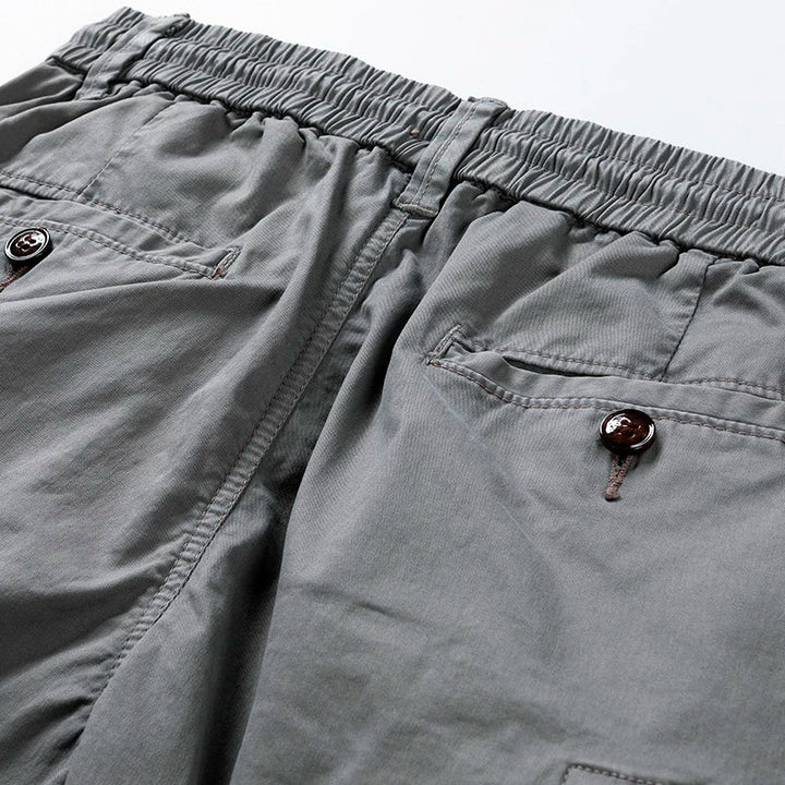 Emma | Stylish Multi-Pocket Cargo Shorts With Belt