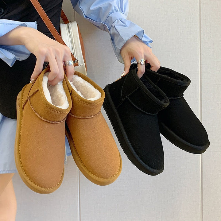 Belle | Stylish Waterproof Ankle Boots With Shearling Lining