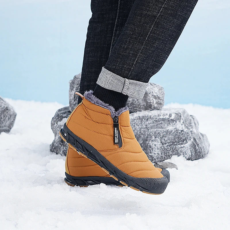 Elara | Stylish Waterproof Fur-Lined Winter Ankle Boots