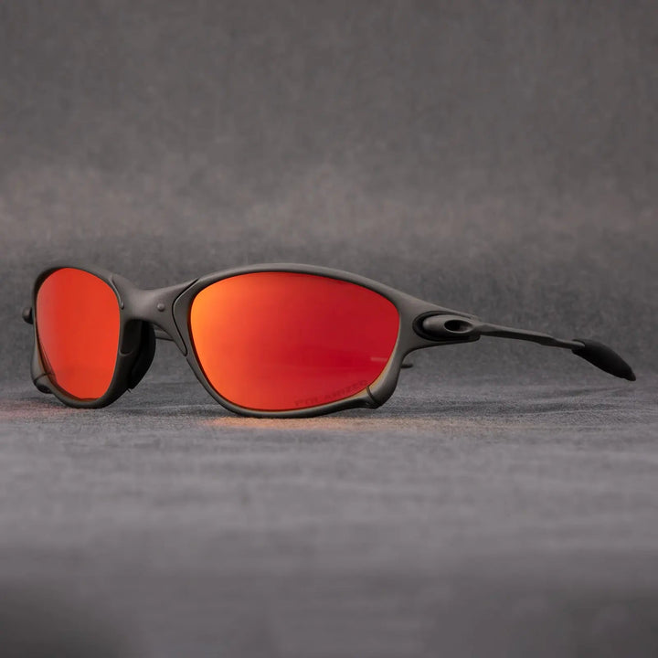 Jericho | Sleek Polarized Sport Sunglasses With Red Mirror Lens