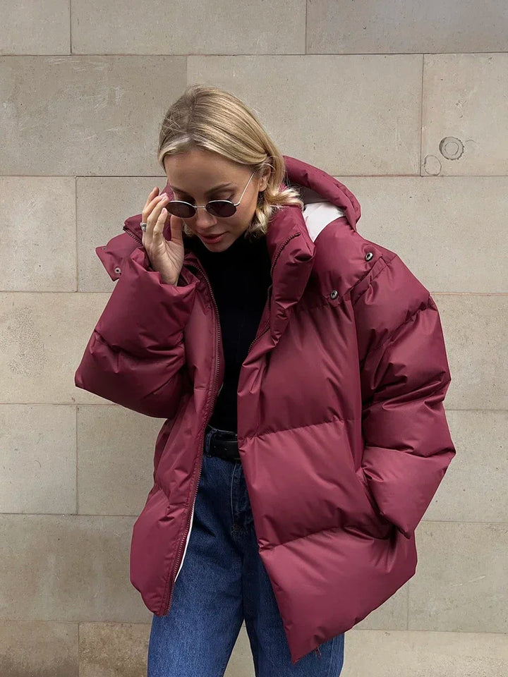 Phoebe | Chic Oversized Puffer Jacket With Quilted Design