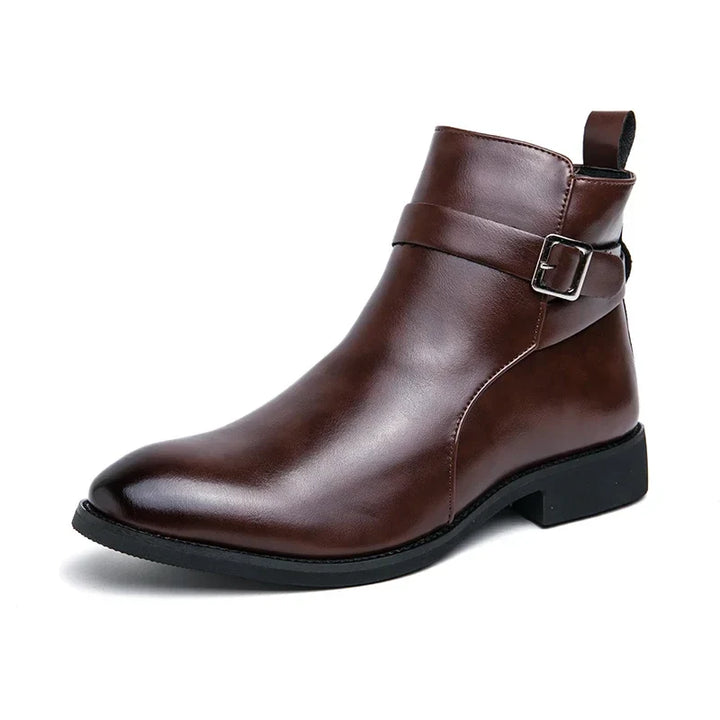 Margot | Elegant Genuine Leather Chelsea Ankle Boots