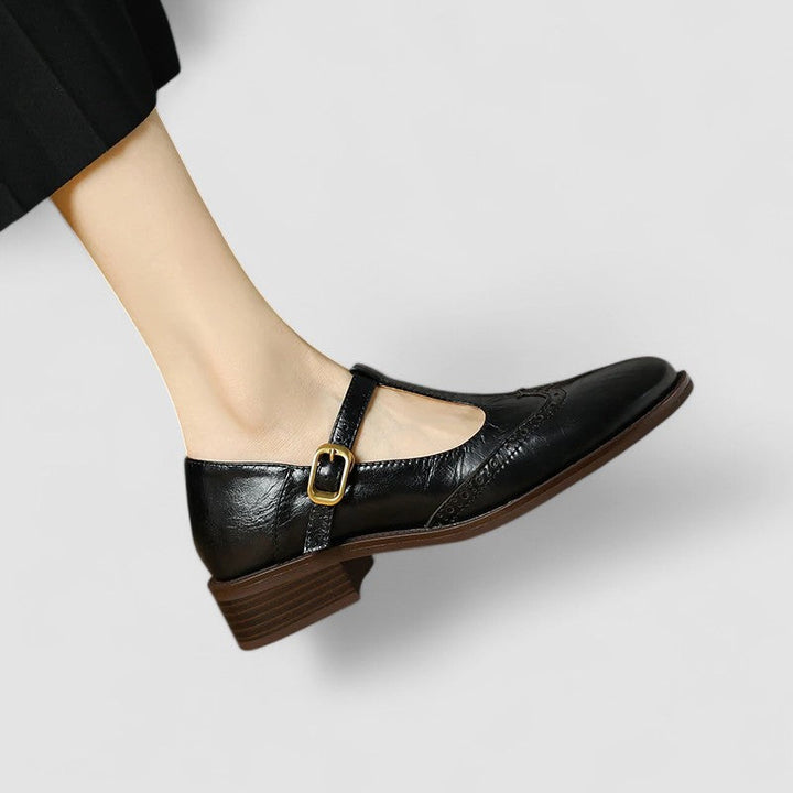 Cordelia | Elegant T-Strap Mary Jane Shoes With Block Heel