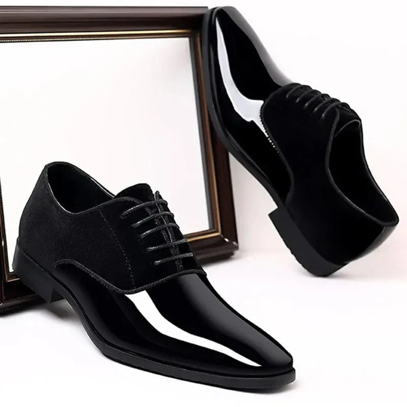 Beckside | Sleek Men's Oxford Dress Shoes With Contrast Finish