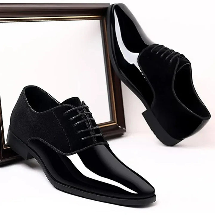 Beckside | Sleek Men's Oxford Dress Shoes With Contrast Finish
