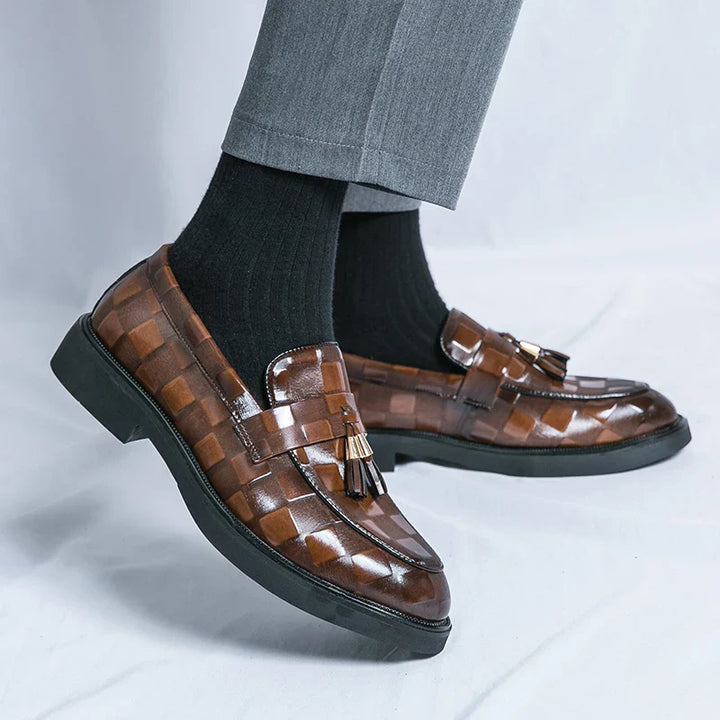 Maxwell | Sleek Brown Tassel Loafers With Classic Finish