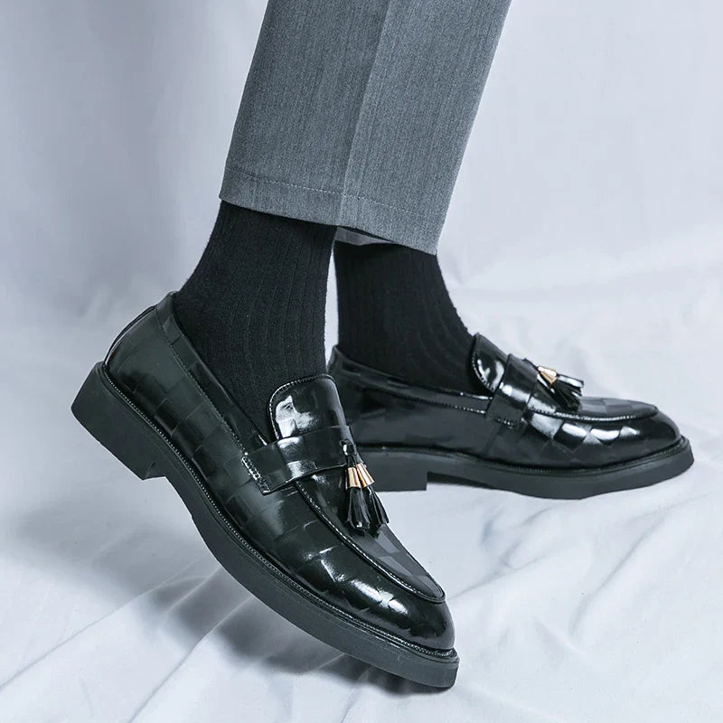 Maxwell | Sleek Brown Tassel Loafers With Classic Finish