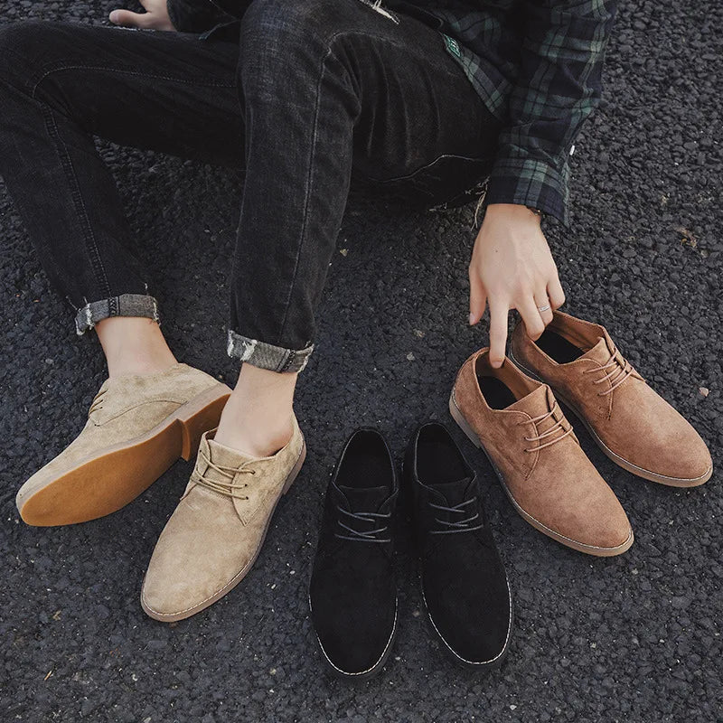 Rosanna | Elegant Brown Suede Oxford Dress Shoes For Men