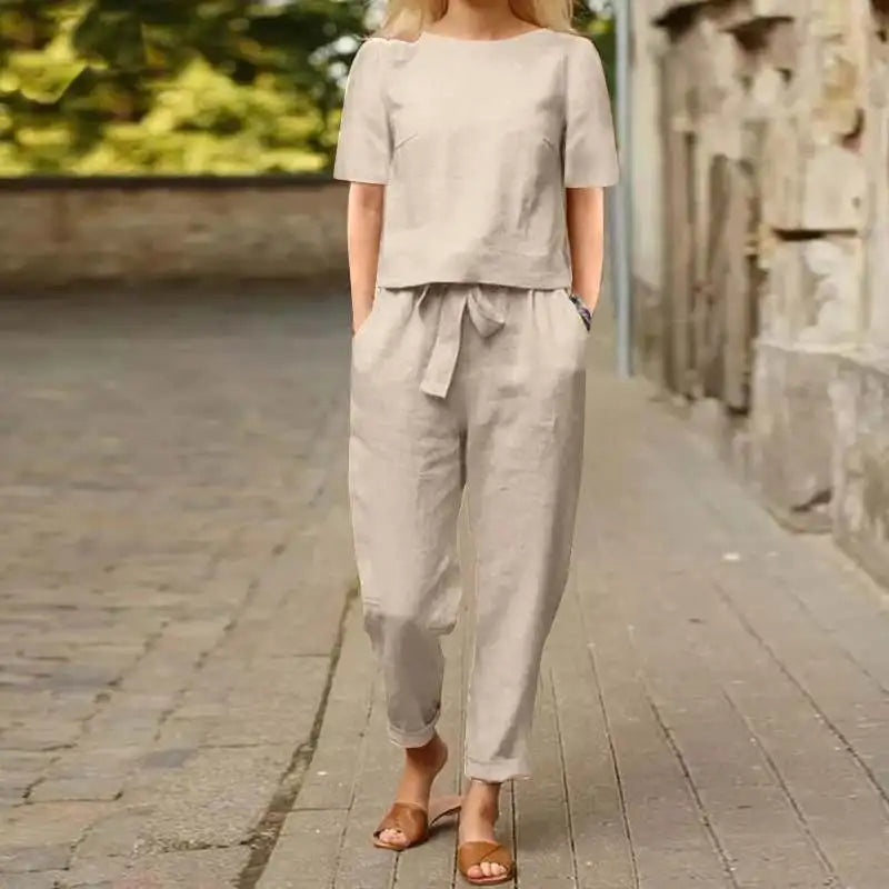 Tabitha | Stylish Two-Piece Linen Set With Relaxed Fit
