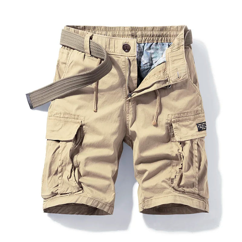 Emma | Stylish Multi-Pocket Cargo Shorts With Belt