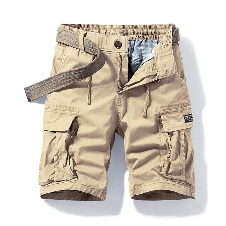 Emma | Stylish Multi-Pocket Cargo Shorts With Belt