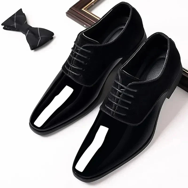 Beckside | Sleek Men's Oxford Dress Shoes With Contrast Finish