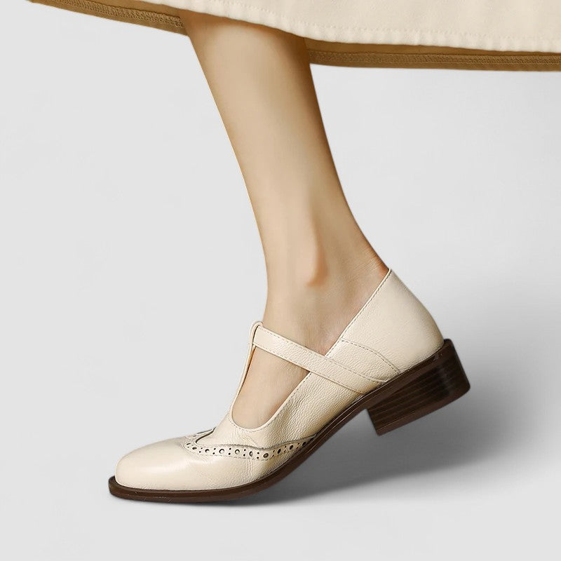 Cordelia | Elegant T-Strap Mary Jane Shoes With Block Heel