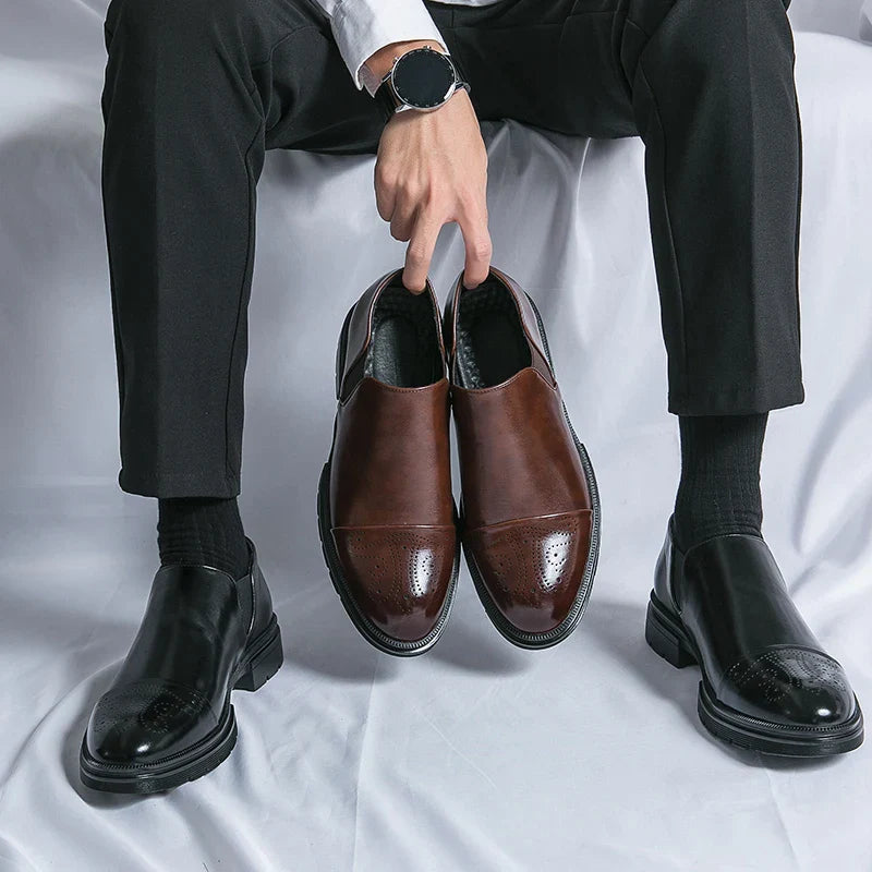Cordelia | Elegant Black Leather Chelsea Boots For Men