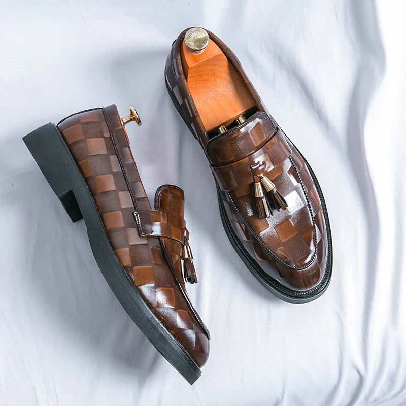 Maxwell | Sleek Brown Tassel Loafers With Classic Finish