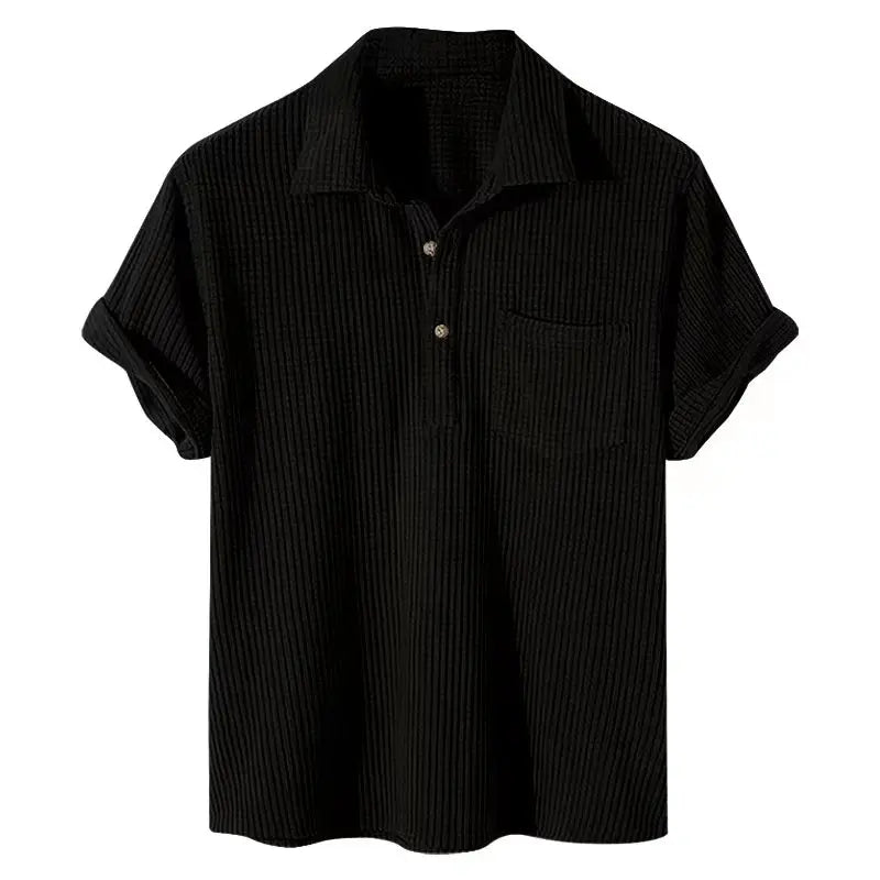 Lila | Effortless Short Sleeve Button Up Casual Shirt Men