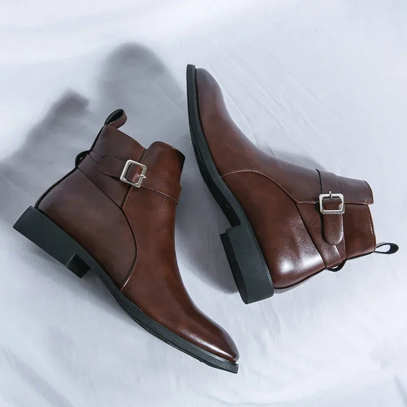 Margot | Elegant Genuine Leather Chelsea Ankle Boots