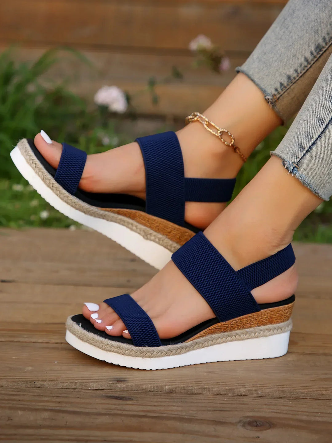 Lily | Stylish Platform Espadrille Slip-On Sandals