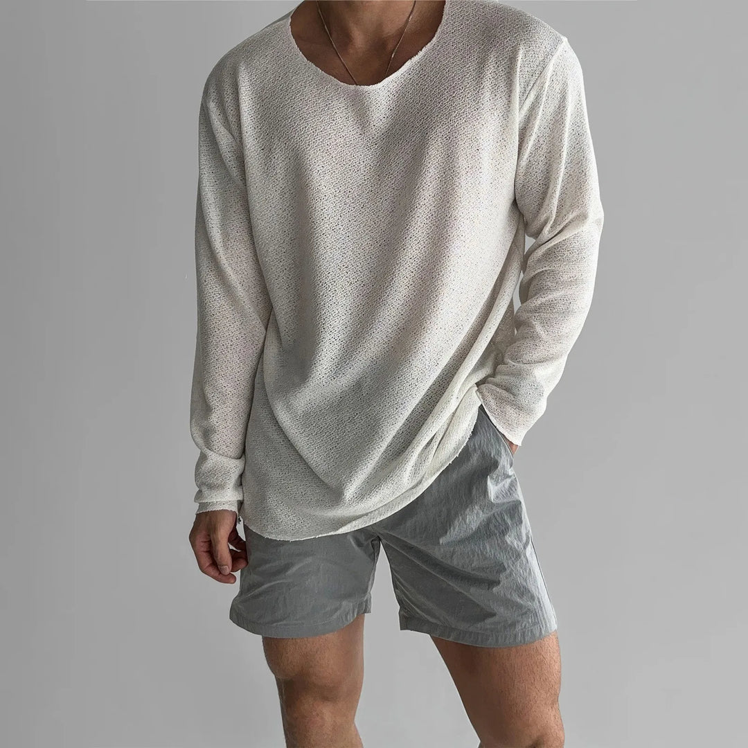 Elyse | Effortless Long Sleeve Knit Pullover With Round Neckline