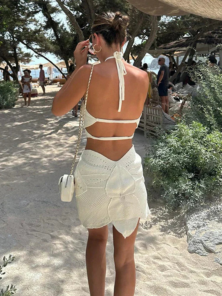 Sybil | Chic Halter Cutout Mini Dress