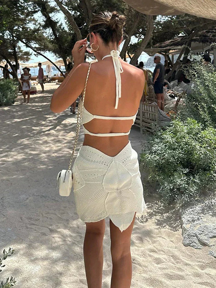 Sybil | Chic Halter Cutout Mini Dress
