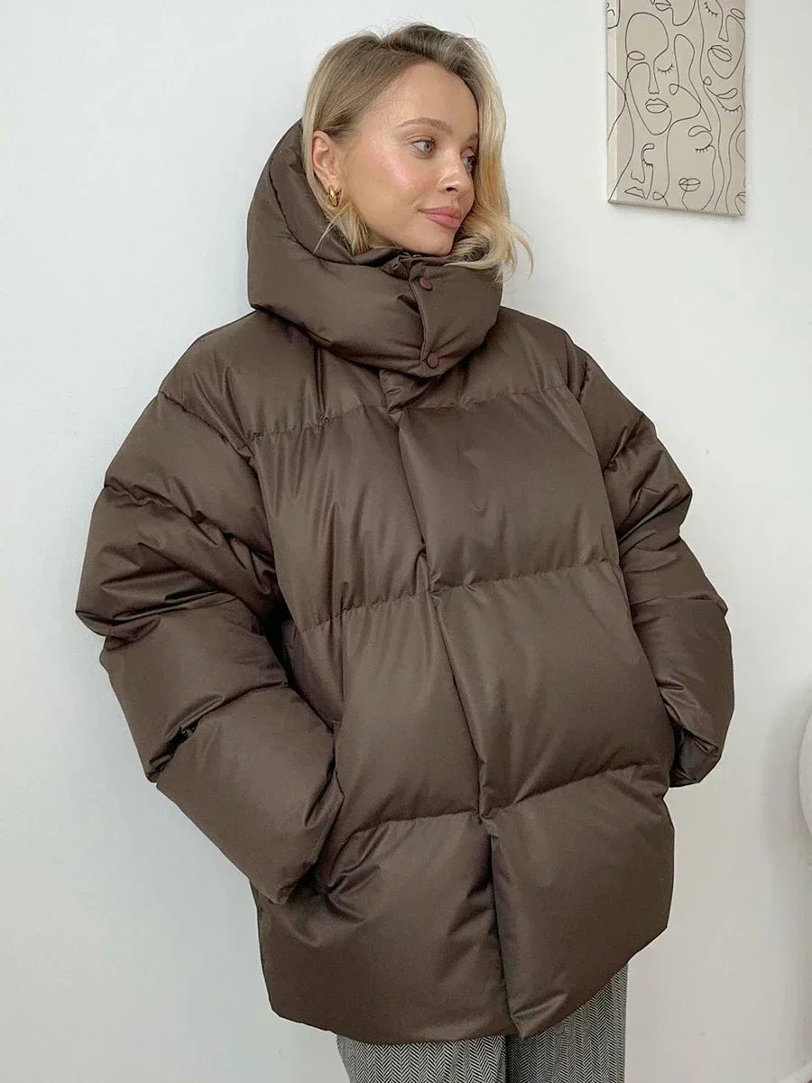 Phoebe | Chic Oversized Puffer Jacket With Quilted Design