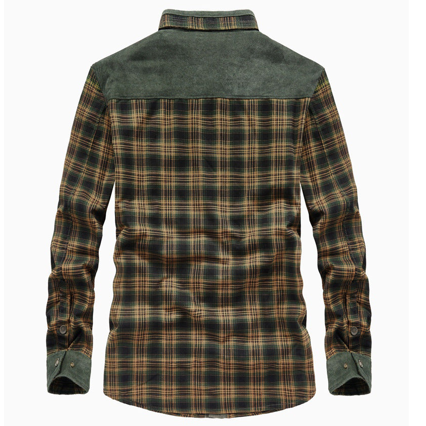 Lilly | Stylish Sherpa-Lined Plaid Flannel Shirt Jacket For Men