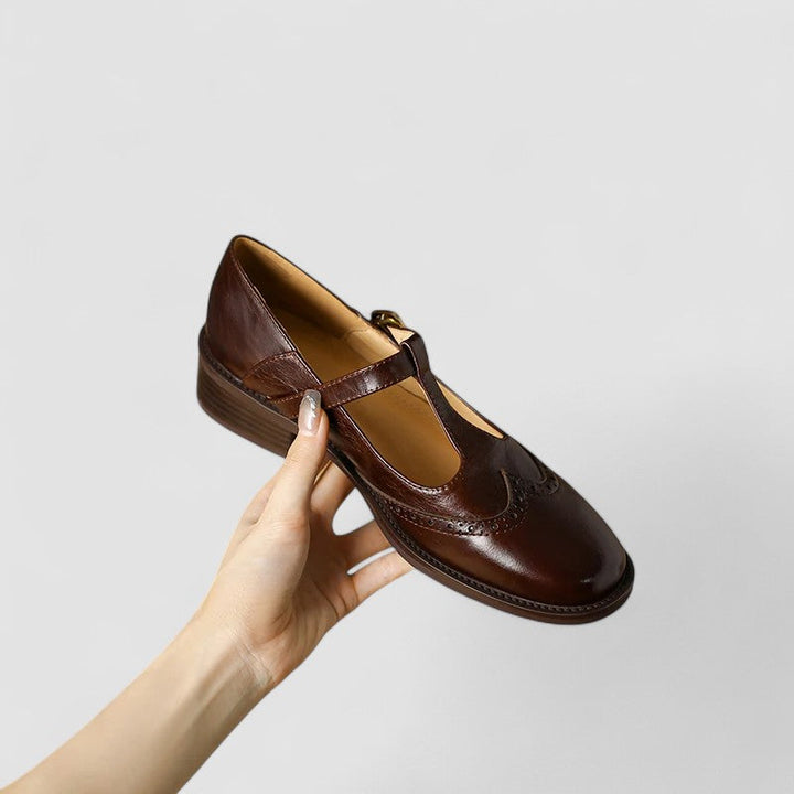 Cordelia | Elegant T-Strap Mary Jane Shoes With Block Heel