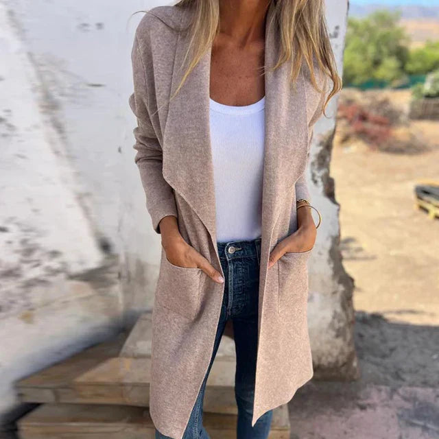Molly | Chic Open Front Longline Cardigan Jacket
