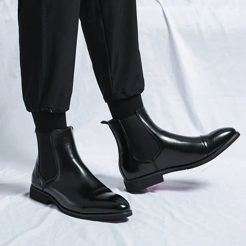 Daniel | Men’s Elegant Leather Slip On Boots