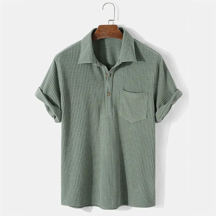 Lila | Effortless Short Sleeve Button Up Casual Shirt Men