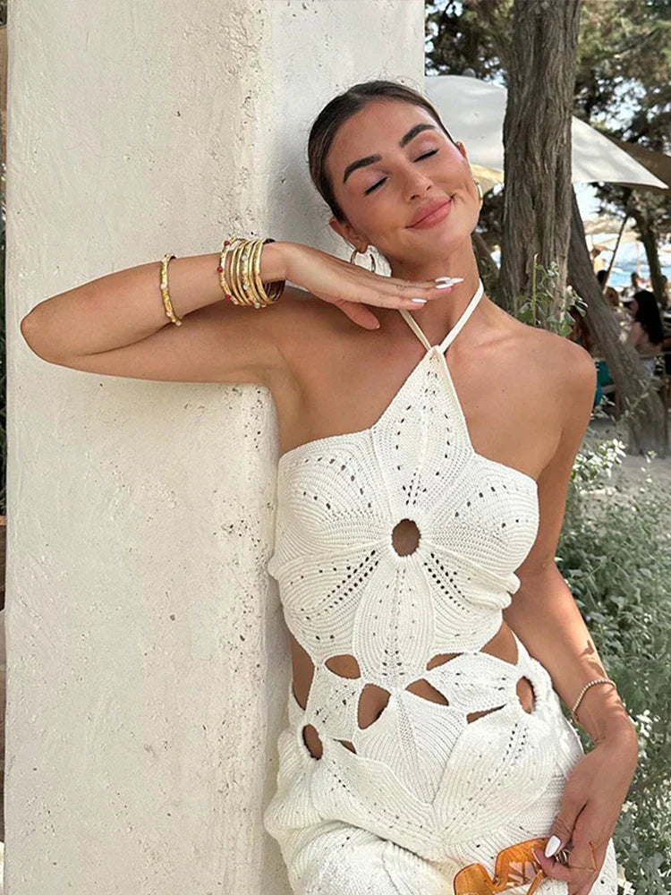 Sybil | Chic Halter Cutout Mini Dress