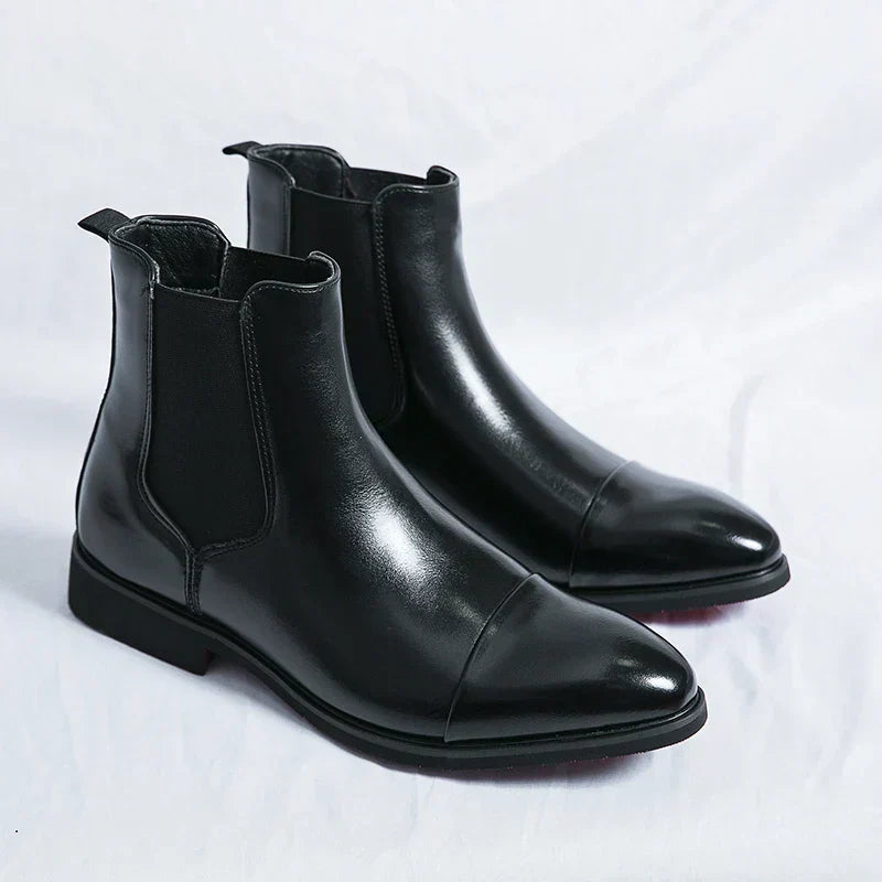 Daniel | Men’s Elegant Leather Slip On Boots