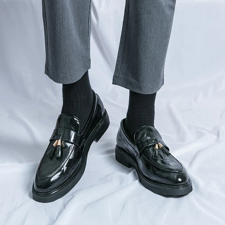 Lorenzo | Stylish Brown Genuine Leather Tassel Loafers Men