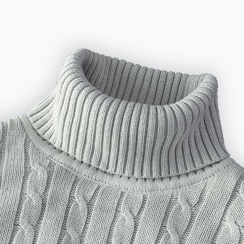 Eloise | Elegant Ribbed Turtleneck Sweater For Men