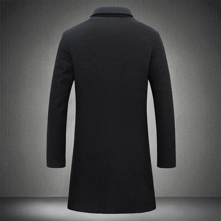 Sienna | Elegant Long Wool Overcoat With Tailored Lapels