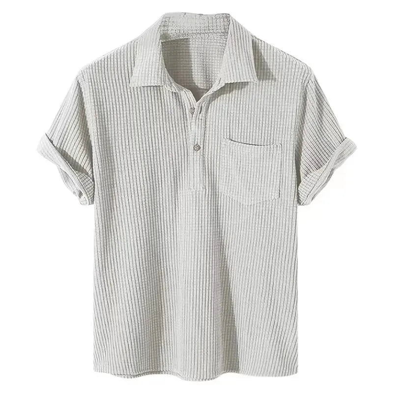 Lila | Effortless Short Sleeve Button Up Casual Shirt Men