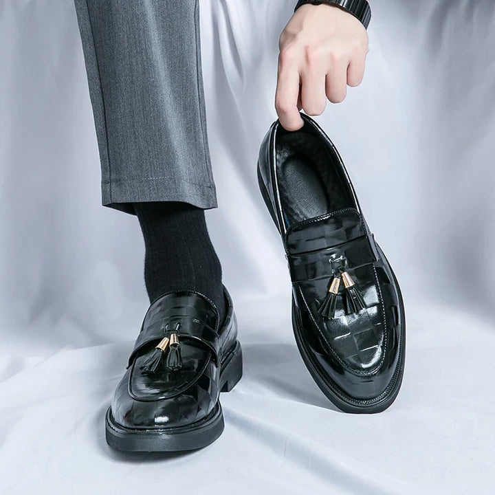 Maxwell | Sleek Brown Tassel Loafers With Classic Finish