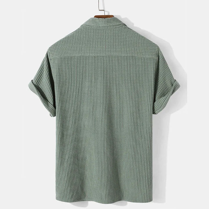 Lila | Effortless Short Sleeve Button Up Casual Shirt Men