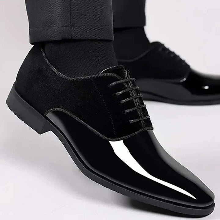 Beckside | Sleek Men's Oxford Dress Shoes With Contrast Finish