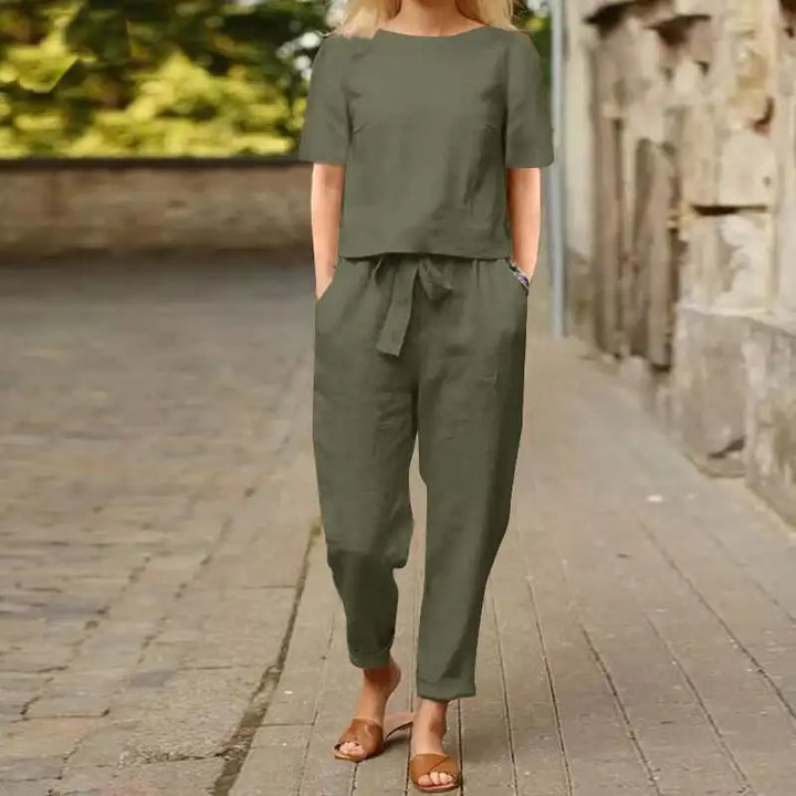 Tabitha | Stylish Two-Piece Linen Set With Relaxed Fit