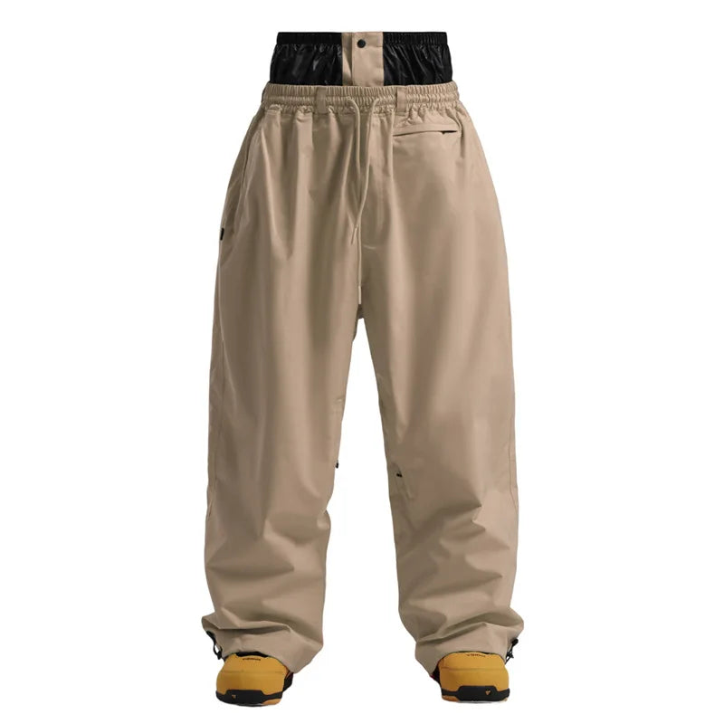 Phoebe | Stylish Baggy Cargo Snow Pants With Cow Print