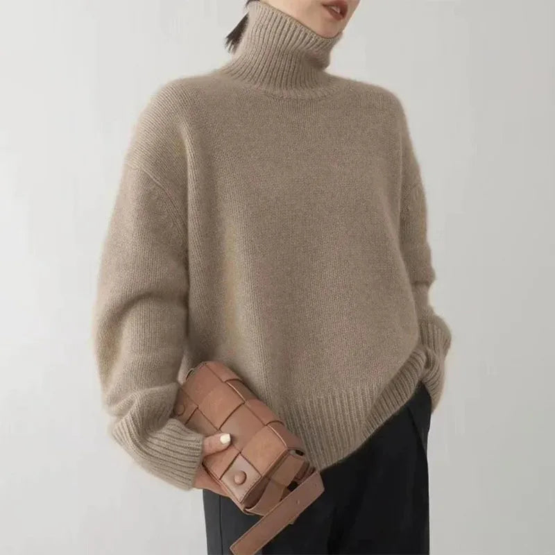 Riley | Cozy Turtleneck Oversized Knit Sweater