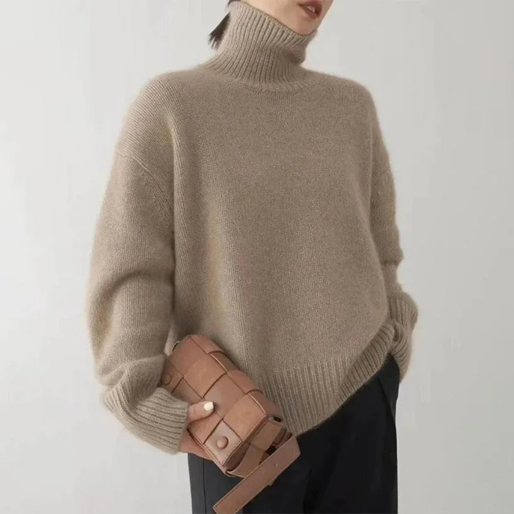 Rosie | Elegant Oversized Turtleneck Knit Sweater