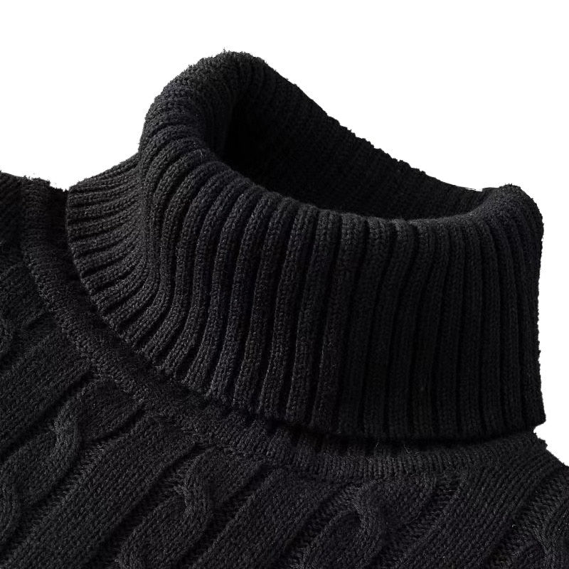 Eloise | Elegant Ribbed Turtleneck Sweater For Men