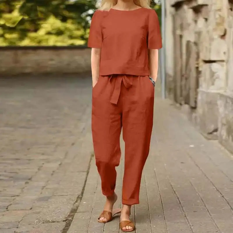 Tabitha | Stylish Two-Piece Linen Set With Relaxed Fit