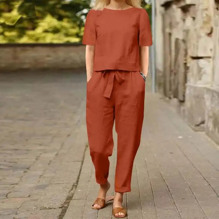 Tabitha | Stylish Two-Piece Linen Set With Relaxed Fit